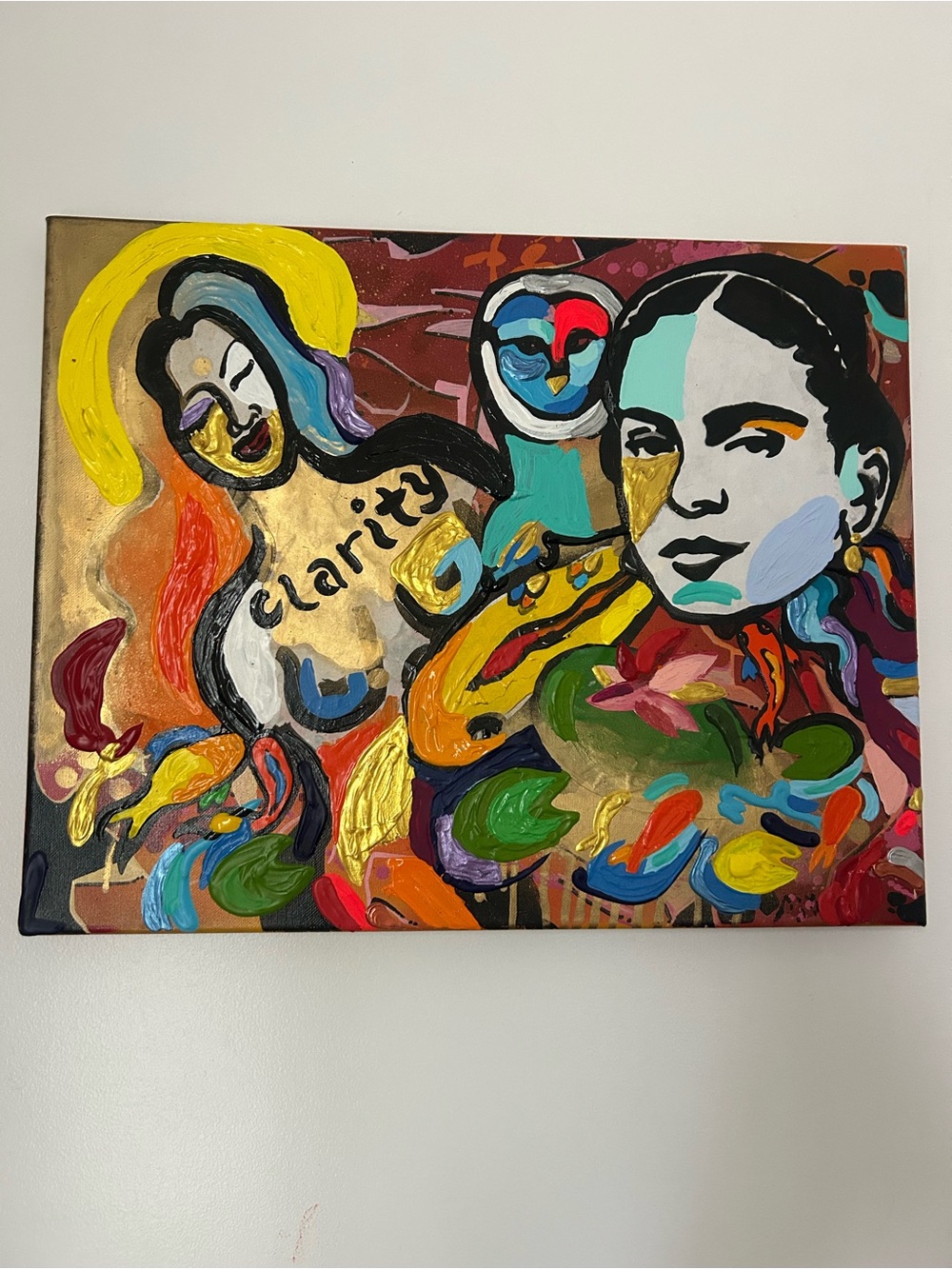 Abstract Multicolor 'Clarity' Home Art on Canvas by Addie Wuensch